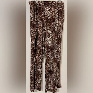 Robert Louis Brown Leopard Print women’s pants